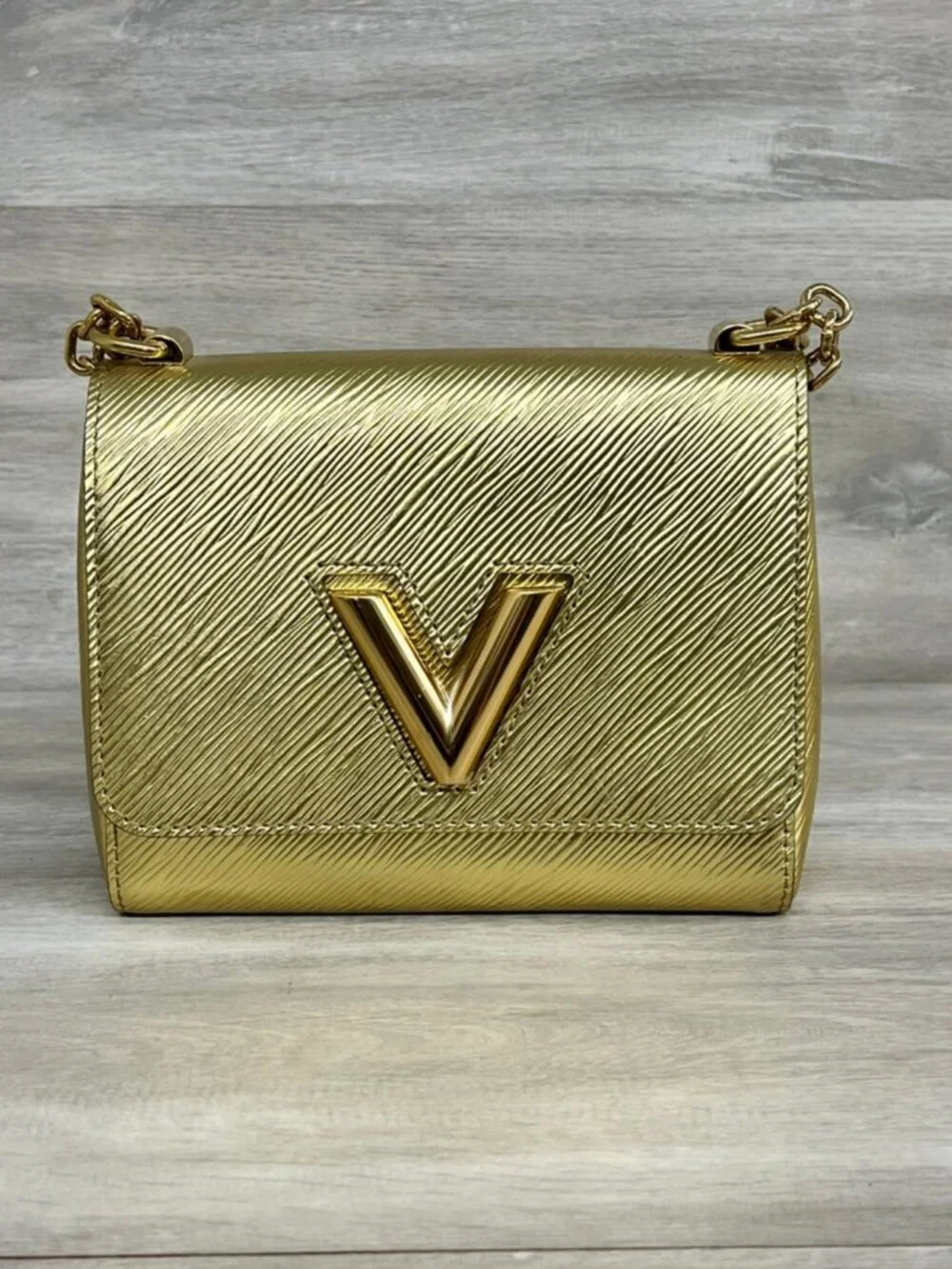 Louis Vuitton Metallic Gold Epi Leather Twist PM Bag - Authentic (PO1014242)